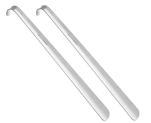 Long Metal Shoe Horn - 16.5 inches, 100% Stainless Steel