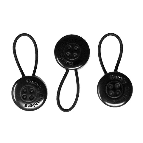 Comfy Deluxe Elastic Black Collar Extenders (3-Pack)