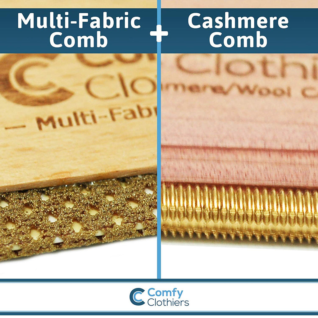Cedar wood cashmere &fine wool comb for De-pilling sweaters&clothing  removes pills,fuzz and lint from Garments