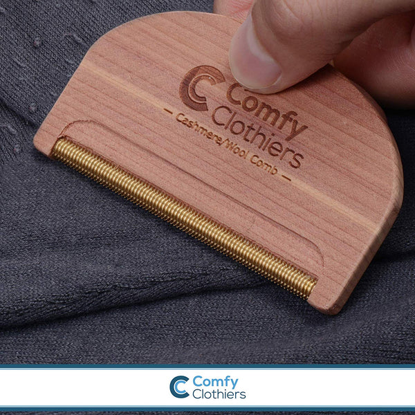 Wood Multi-Fabric Comb & Cashmere Comb Combo