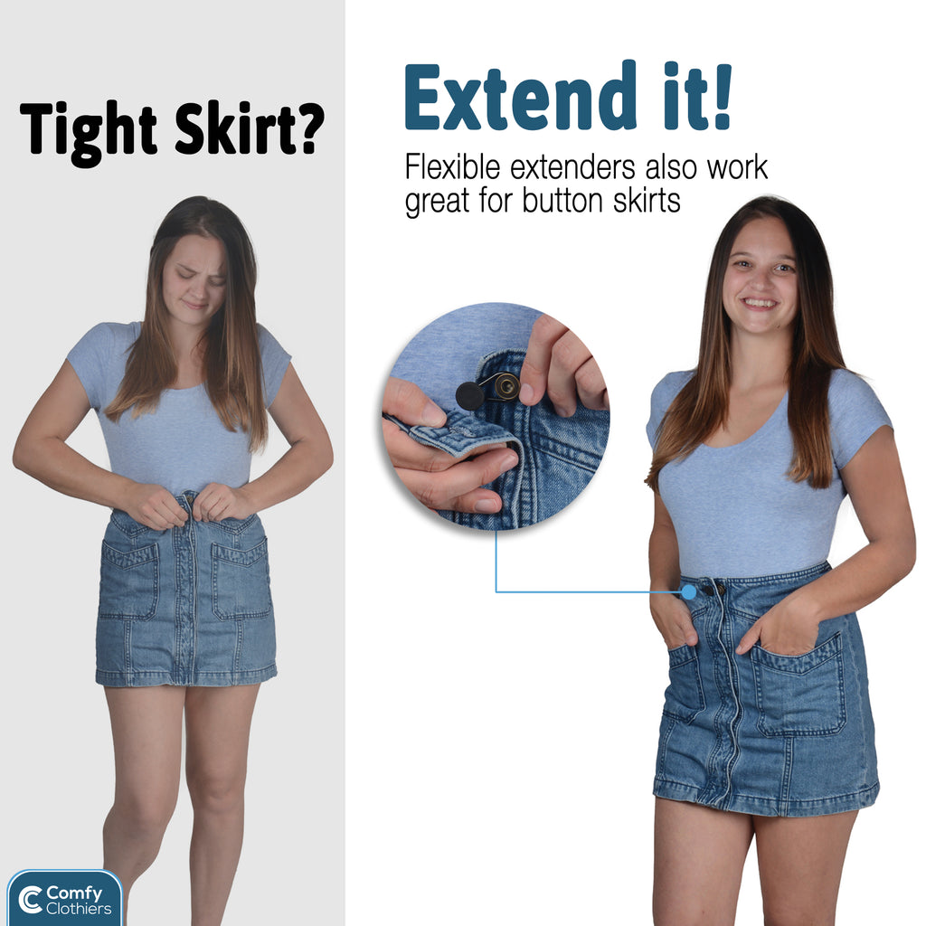 Flexible Waist Extenders – Comfy Clothiers