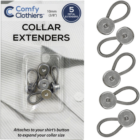 Elastic White Collar Extenders (3-Pack) by Comfy Deluxe – Comfy