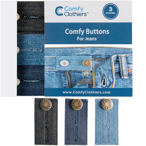 Comfy Buttons for Jeans (3-Pack)